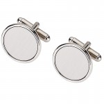 Round Brushed Cufflinks