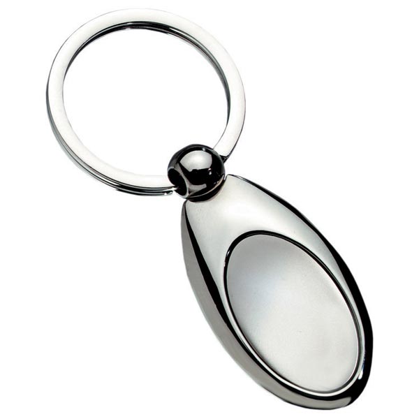 Exclusive Oval Inlay Keyring - Click Image to Close