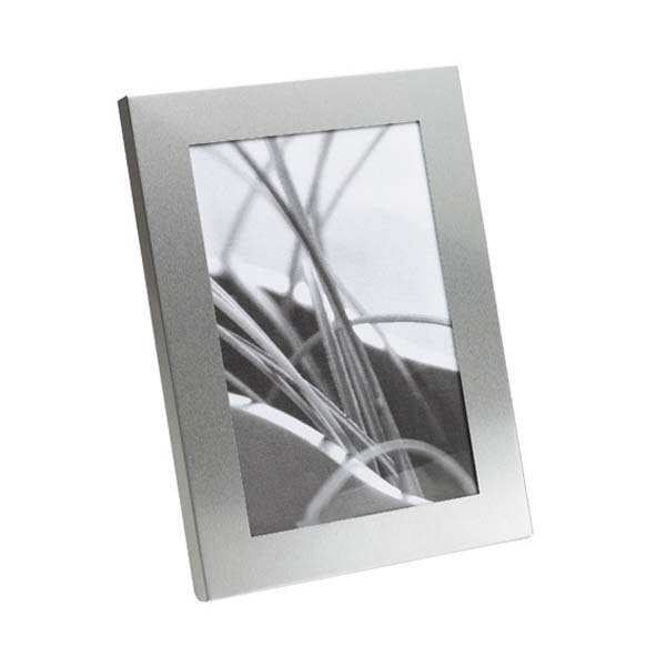 Matt Aluminium Picture Frame (4 x 6 cm) - Click Image to Close