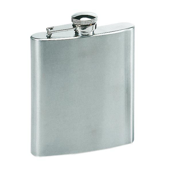8oz Stainless Steel Hip Flask - Click Image to Close
