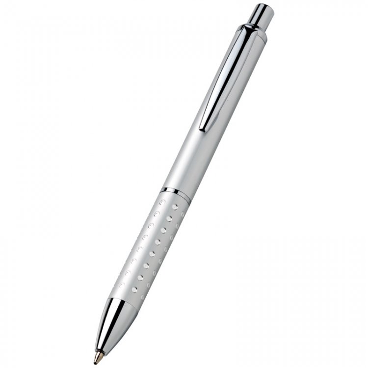 Ball point pen aluminium silver - Click Image to Close