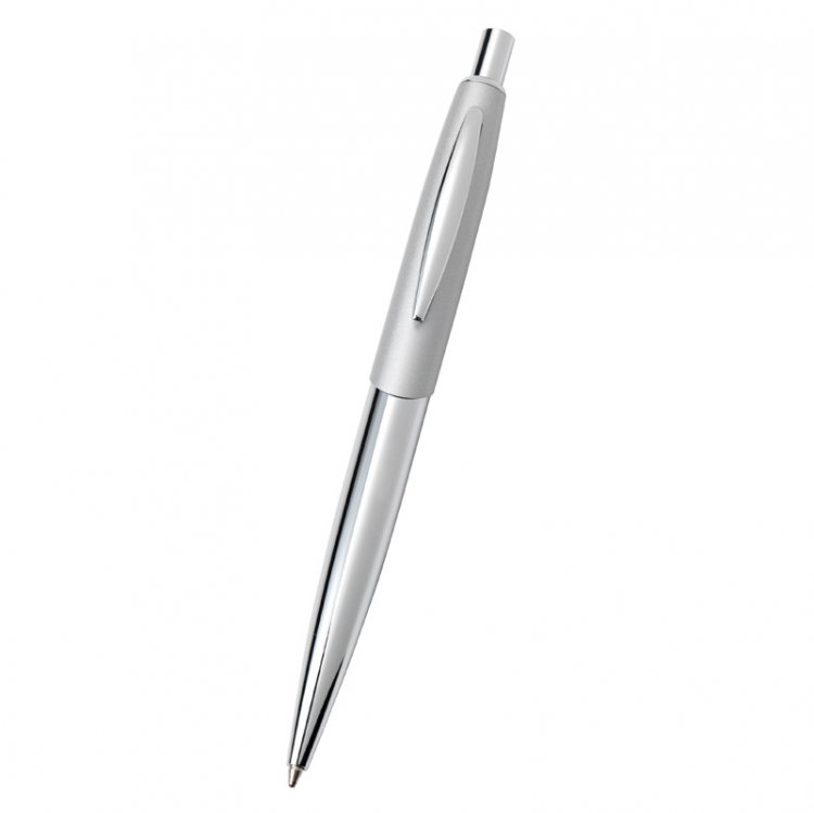 Ball point pen silver colour - Click Image to Close