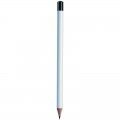 Pencil with white body and black tip