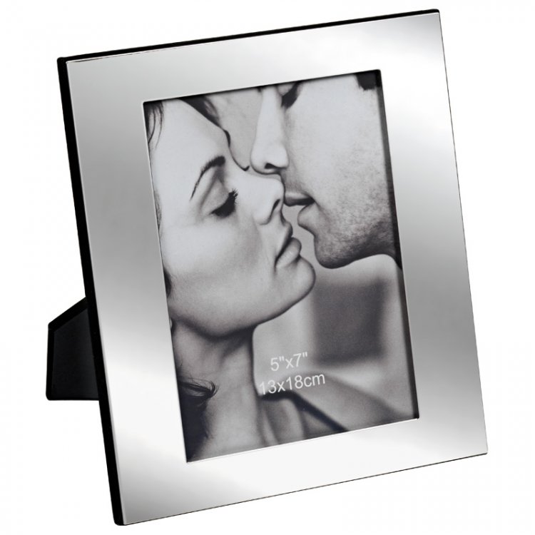 Photoframe metal/shiny - photo 9x13 - Click Image to Close