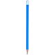 Pencil with light blue body and white tip