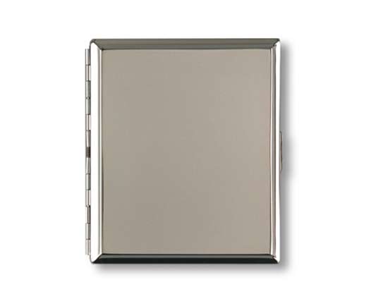 Double Chrome Cigarette Case 85mm - Click Image to Close