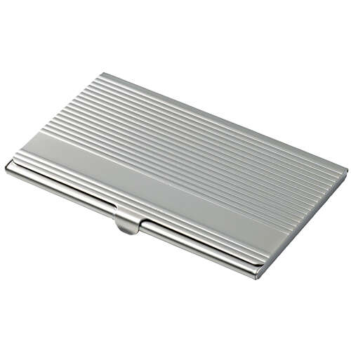 Business card holder “Linea” satin