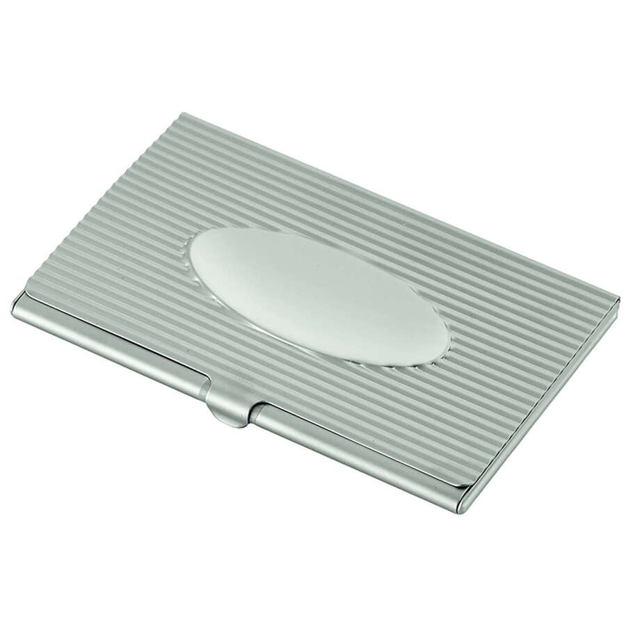 Business card holder &ldquo;Oval&rdquo; satin