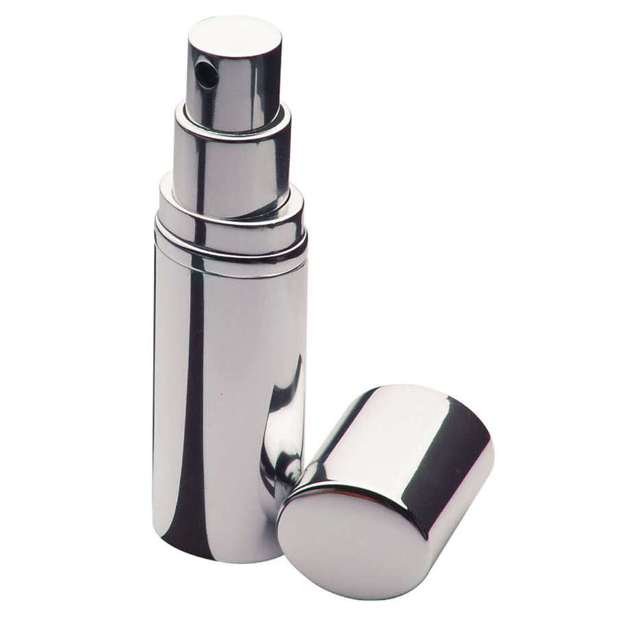Round Perfume Atomiser with Pouch and Funnel