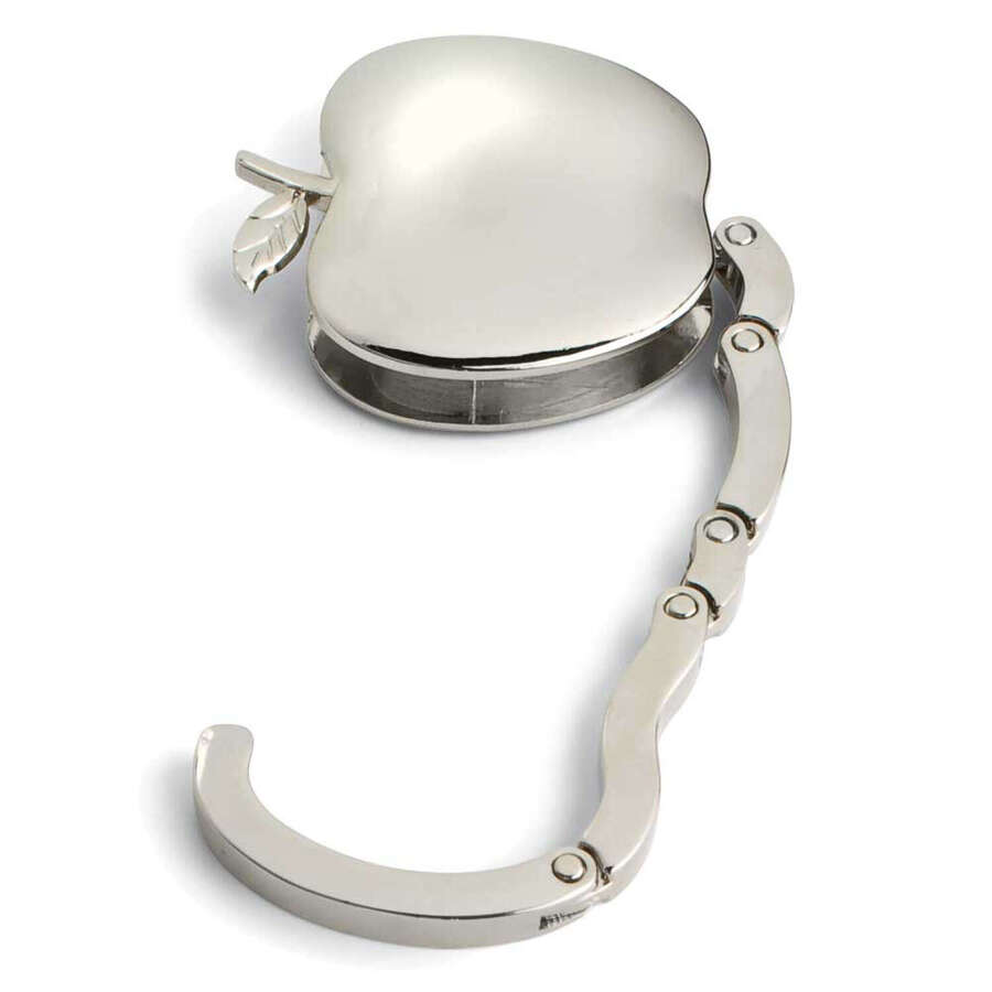 Chrome Foldaway Apple Handbag Hook