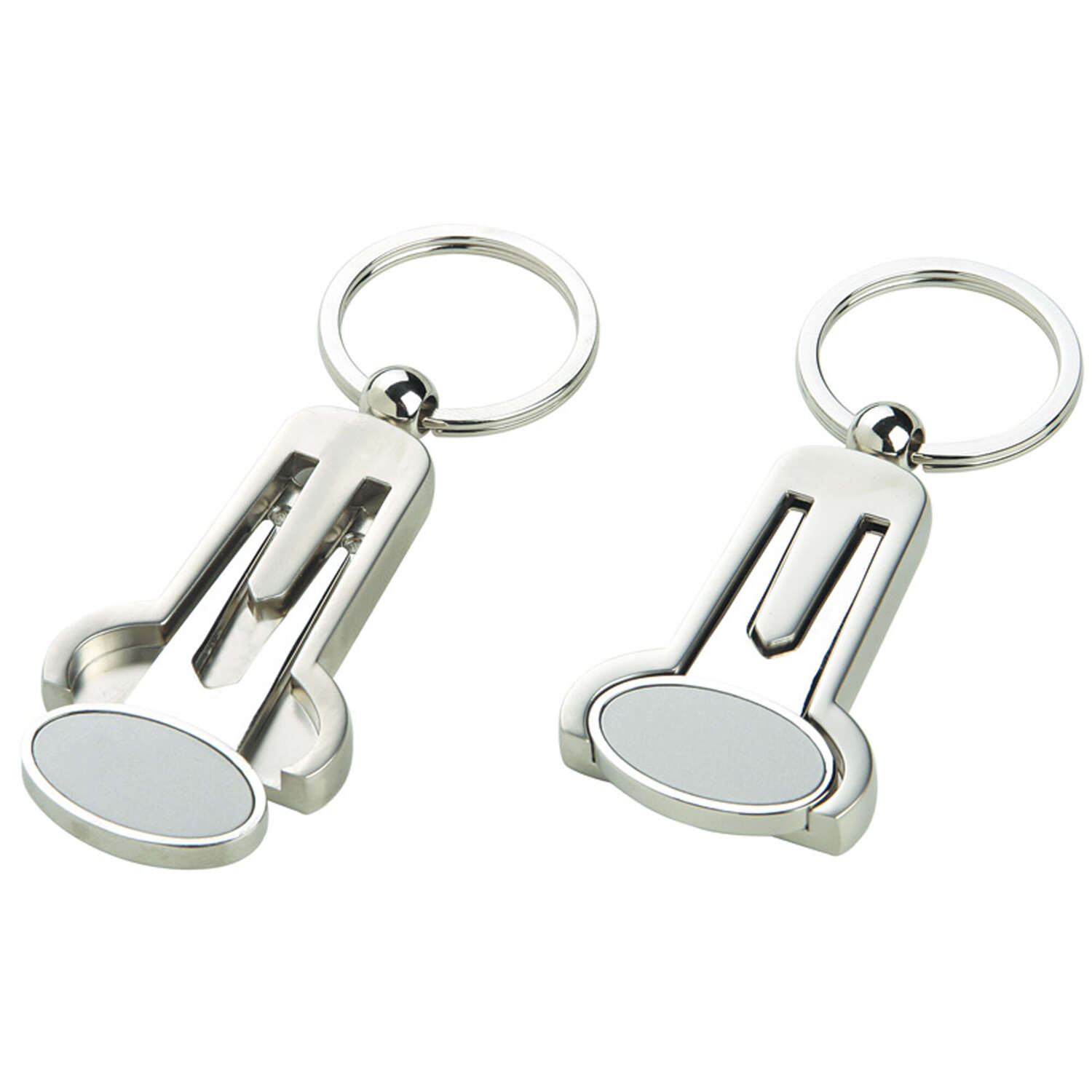 Keyring golf marker & pitch repair fork chrome/matt