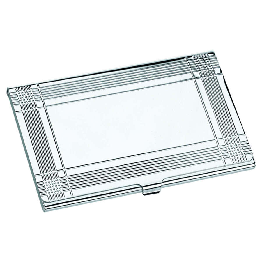 Framed Silver Plated Business or Credit Card Case