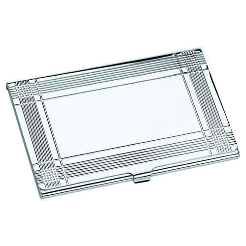 Framed Silver Plated Business or Credit Card Case