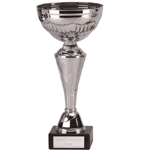 Silver Cup with Marble Base 11 inch