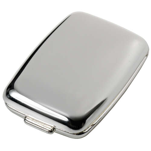 Chrome Pillbox rectangular domed