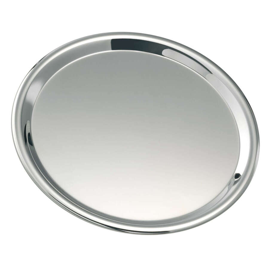 Coaster smooth, chromed 6 pcs.