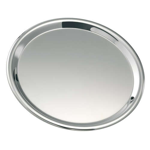 Coaster smooth, chromed 6 pcs.