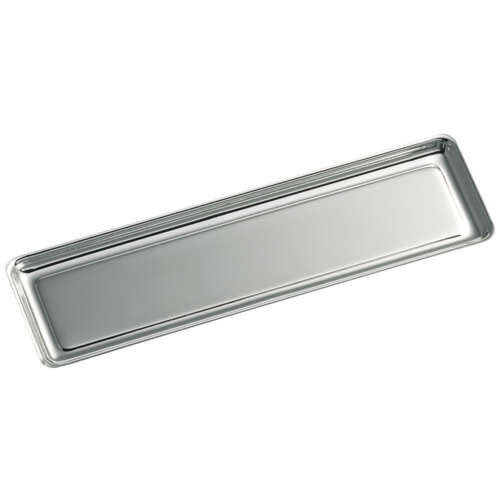 Pen holder rectangular chromed