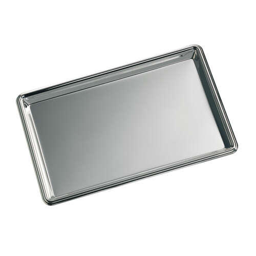 Tray rectangular chromed