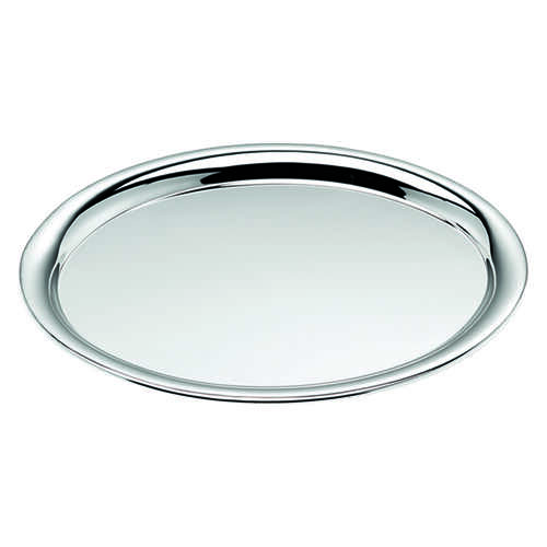 Tray oval metal/shiny