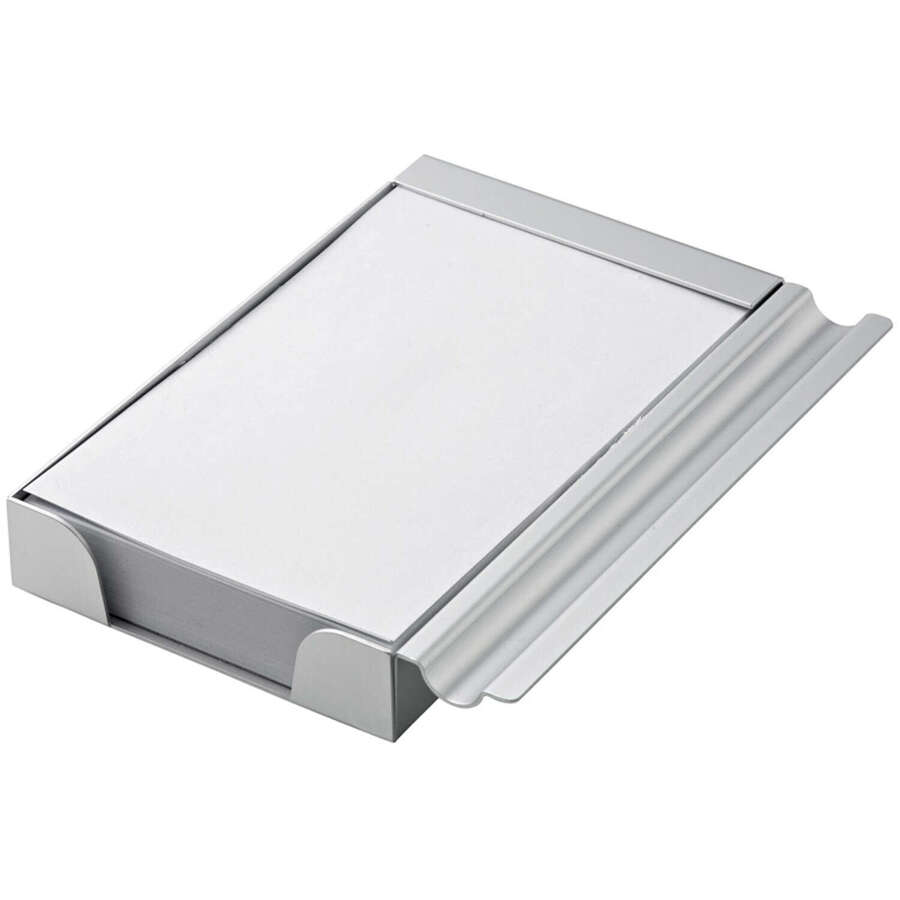 Aluminium Memo Holder with pen rest