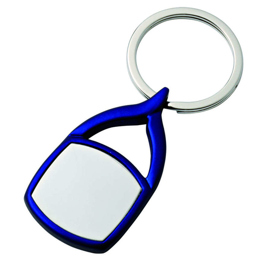 Key chain chromed/blue