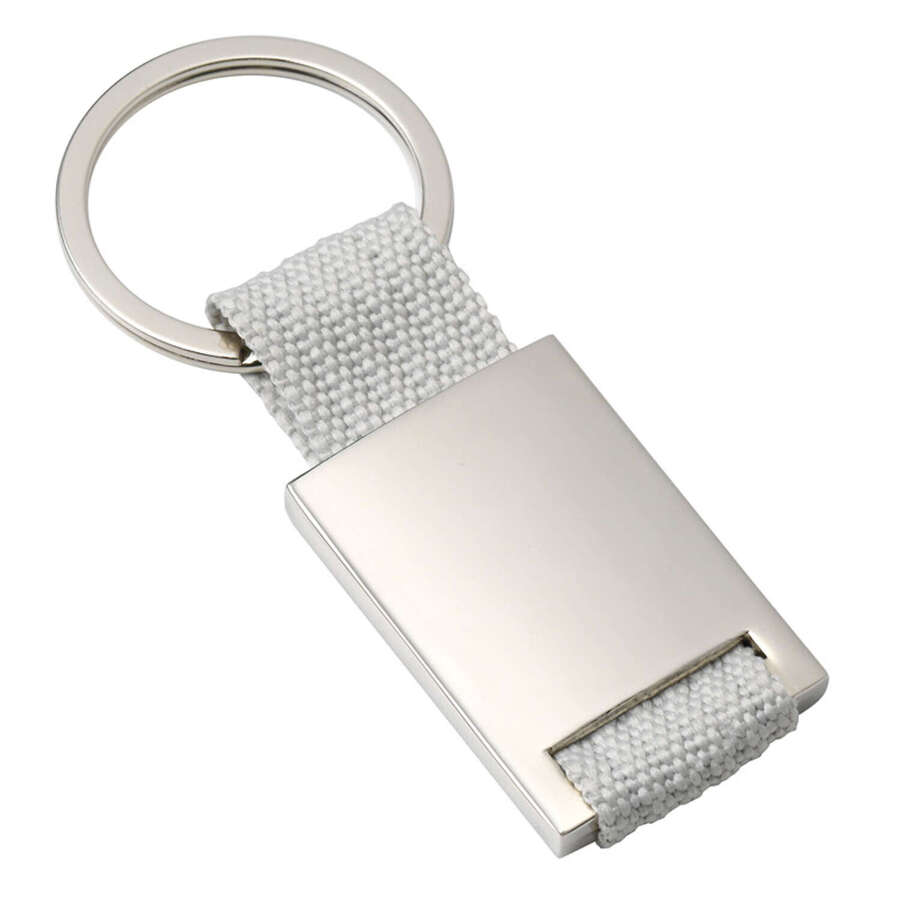 Key chian with grey canvas