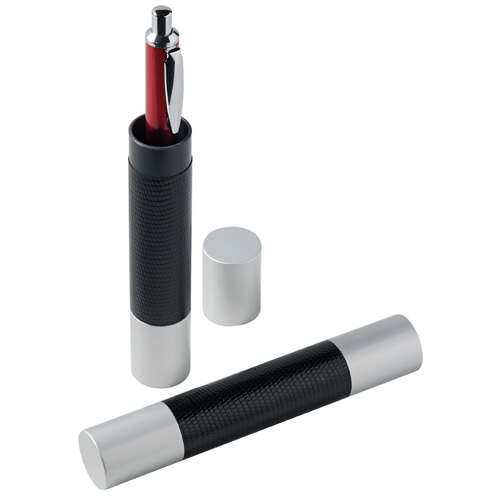Tube leather black round