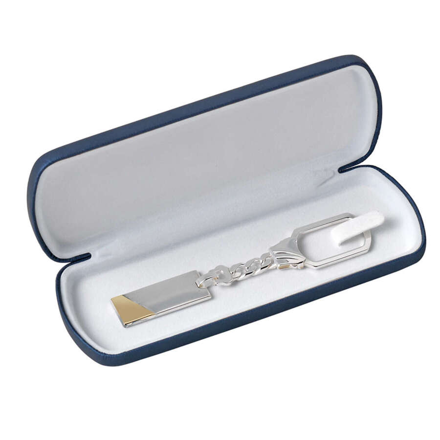 Box blue for key chain