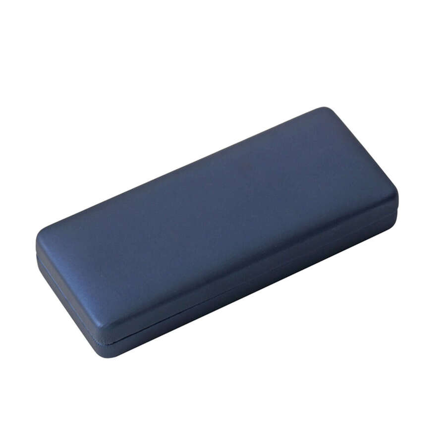 Box metallic blue rubber