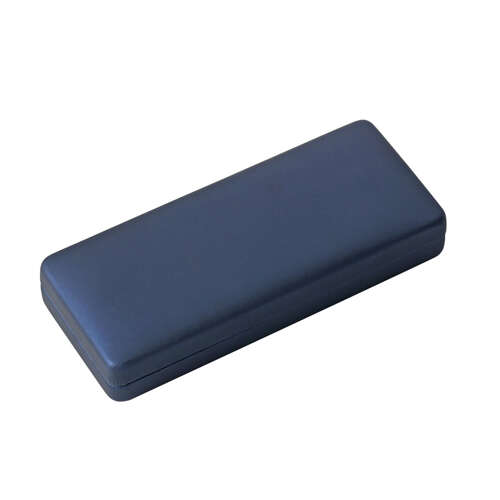 Box metallic blue rubber