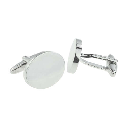 Deluxe Oval 20 x 16 x 3mm Cufflinks (Engravable)