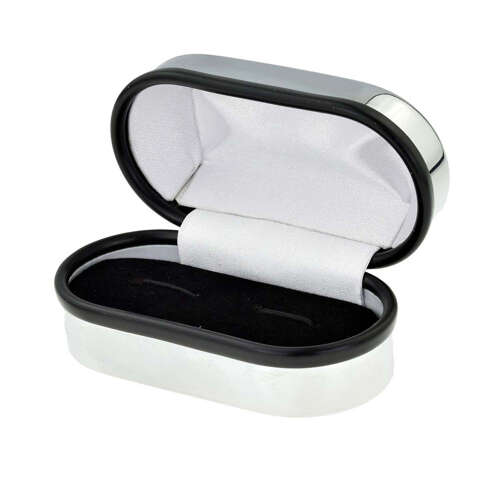 Chrome Cufflink Box (Engravable)
