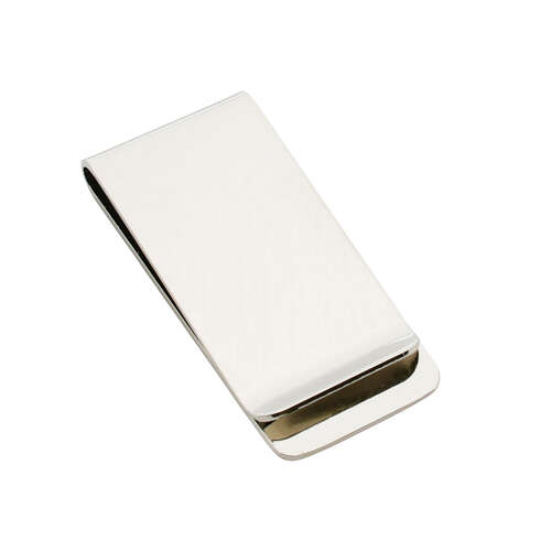 Silver Plain Money Clip (Engravable)