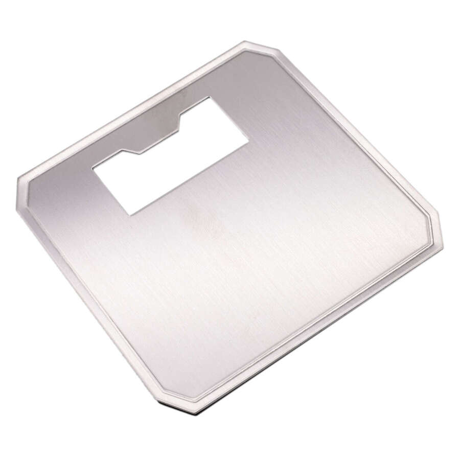 Stainless Steel Square Coaster & Bottle Opener (Engravable)