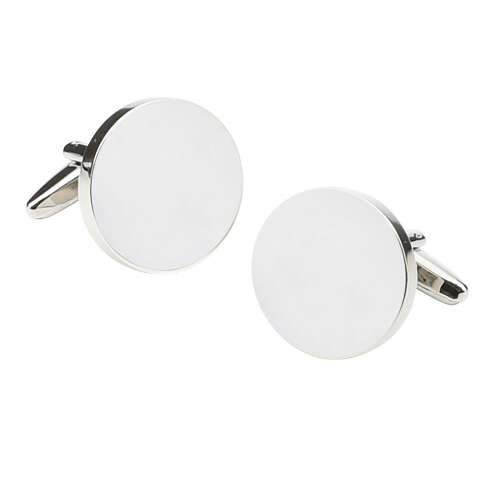 Deluxe 20 x 3mm Round Cufflinks (Engravable)