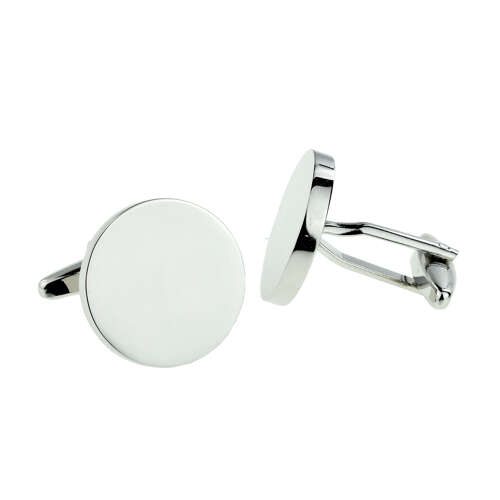 Deluxe 20 x 3mm Round Cufflinks (Engravable)